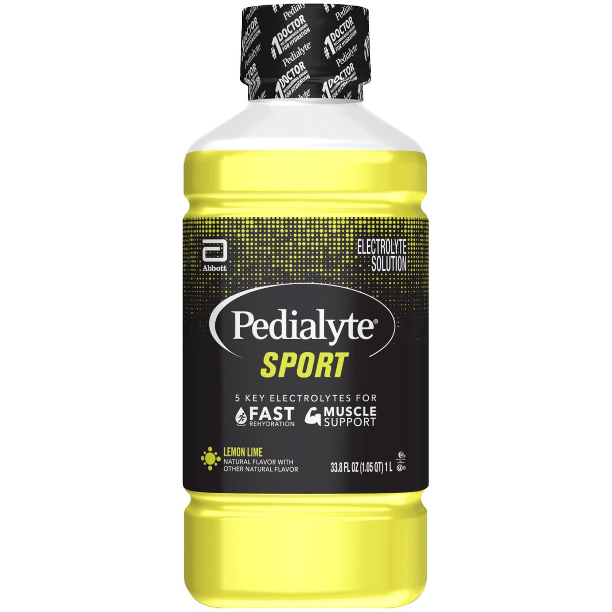 slide 5 of 9, Pedialyte Sport Electrolyte Solution Lemon Lime Ready-to-Drink 33.8 fl oz Bottle, 33.8 fl oz