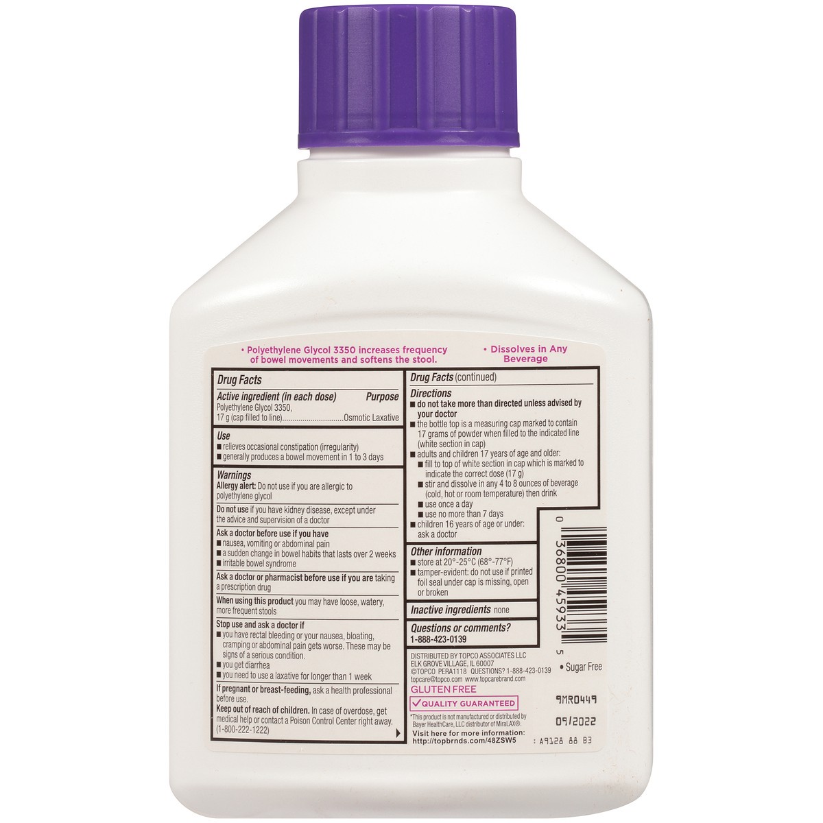 slide 9 of 9, TopCare Laxative Clearlax, 20.9 oz