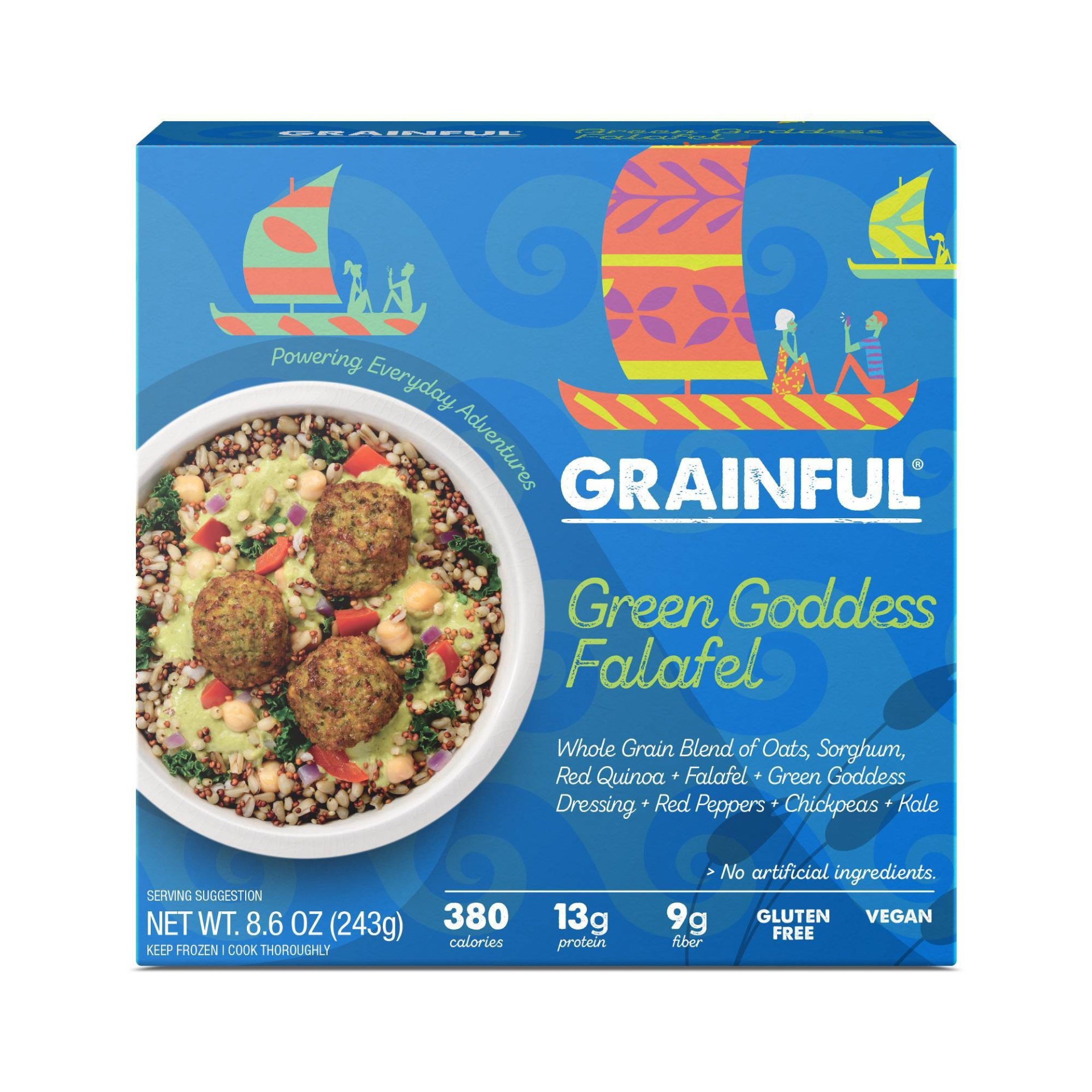 slide 1 of 1, Grainful Green Goddess Frozen Falafel, 8.6 oz