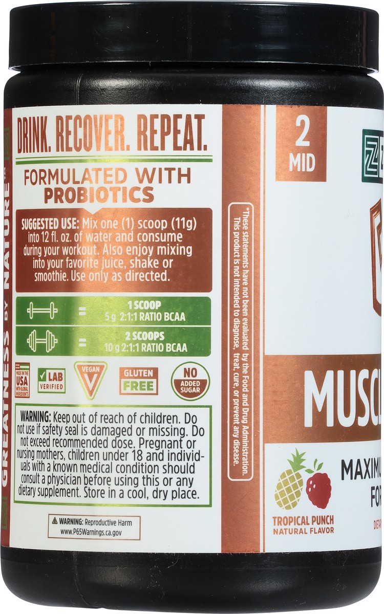 slide 5 of 9, Zhou Muscle Bcaa, 11.6 oz