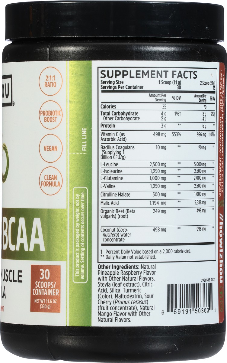 slide 4 of 9, Zhou Muscle Bcaa, 11.6 oz