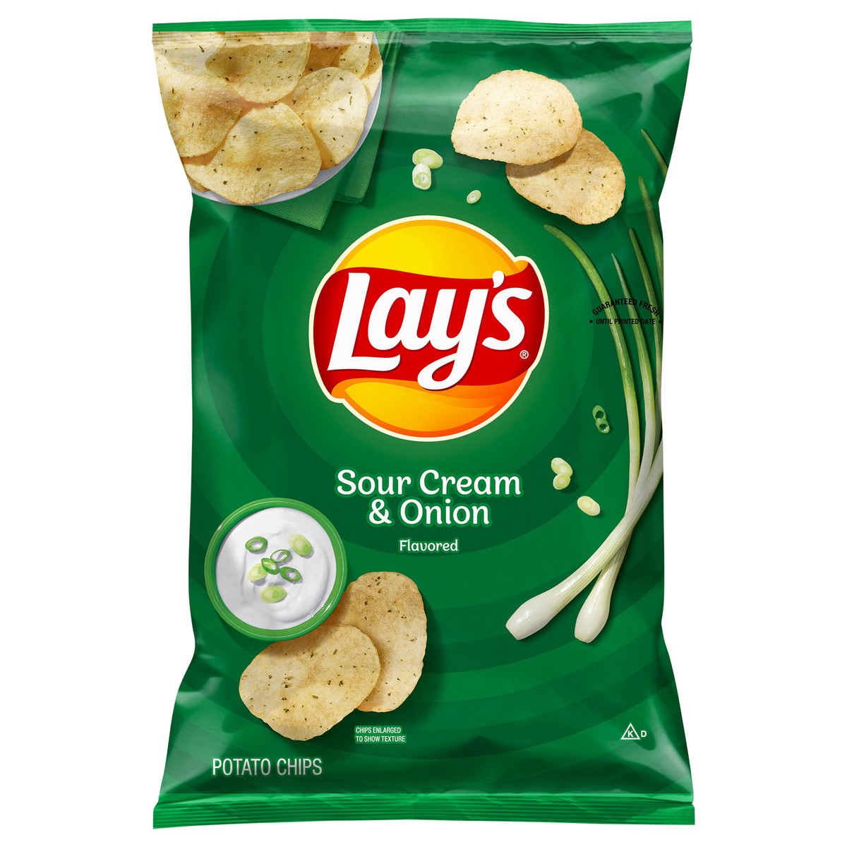 slide 1 of 3, Lay's Potato Chips Sour Cream & Onion Flavored 7 3/4 Oz, 7.75 oz