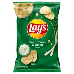 Lay's Potato Chips Sour Cream & Onion Flavored 7 3/4 Oz