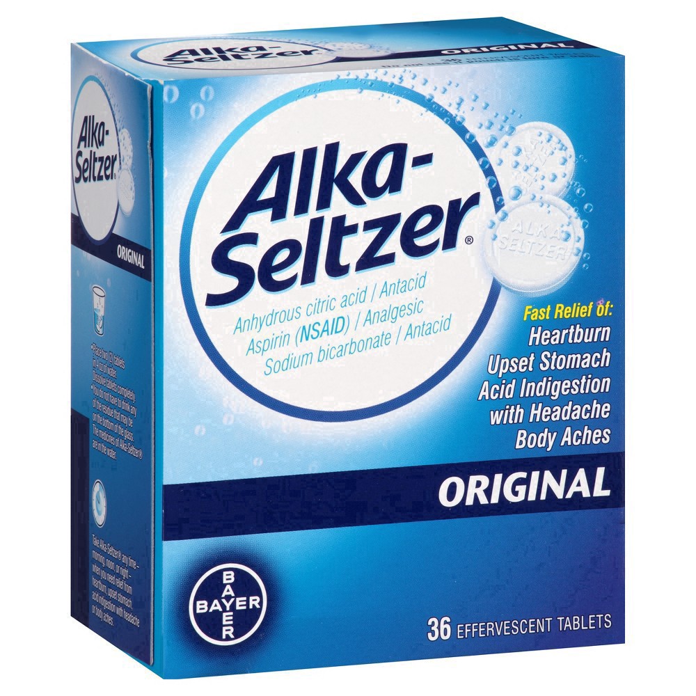 slide 2 of 69, Alka-Seltzer Heartburn Relief And Antacid Reducer Original Tablets, 36 ct