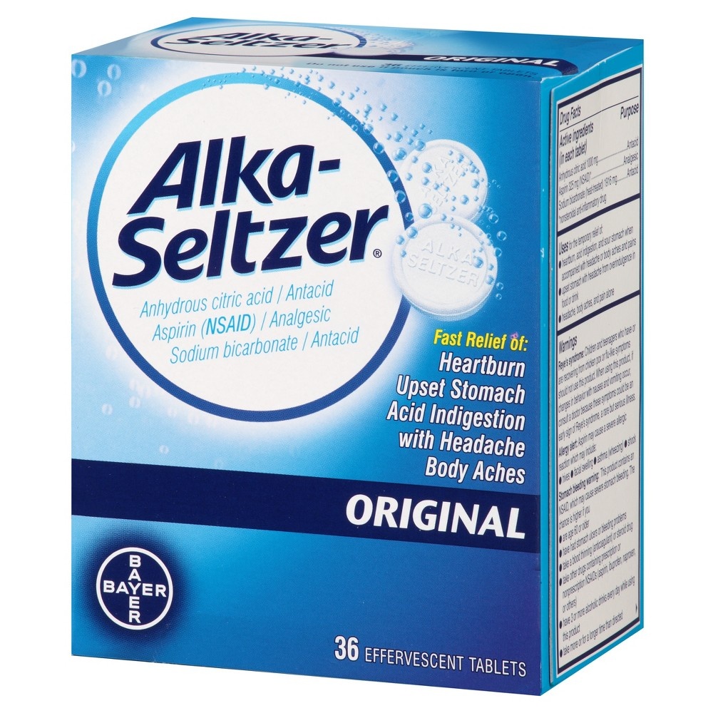 slide 2 of 3, Alka-Seltzer Heartburn Relief And Antacid Reducer Original Tablets, 36 ct
