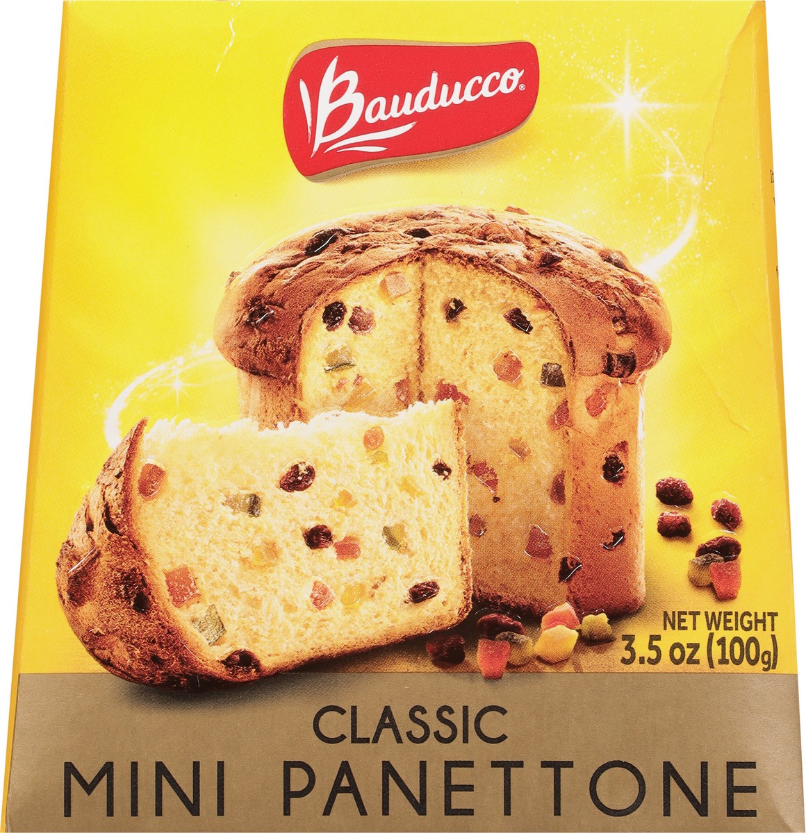 slide 3 of 9, Bauducco Mini Panettone Raisin, 3.5 oz