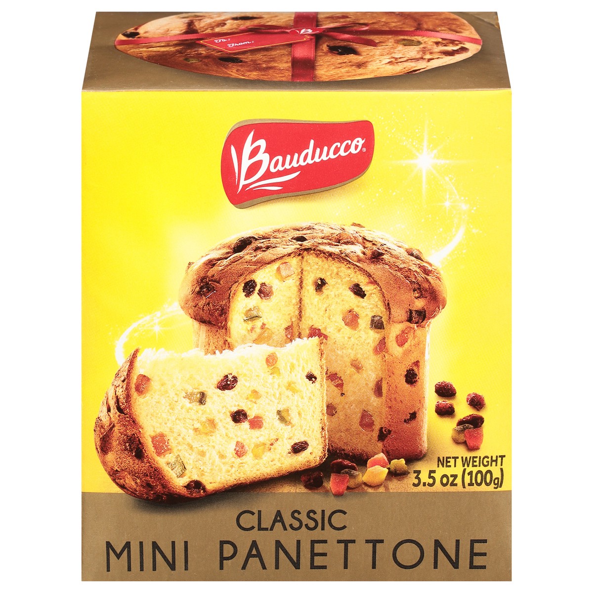 slide 1 of 9, Bauducco Mini Panettone Raisin, 3.5 oz