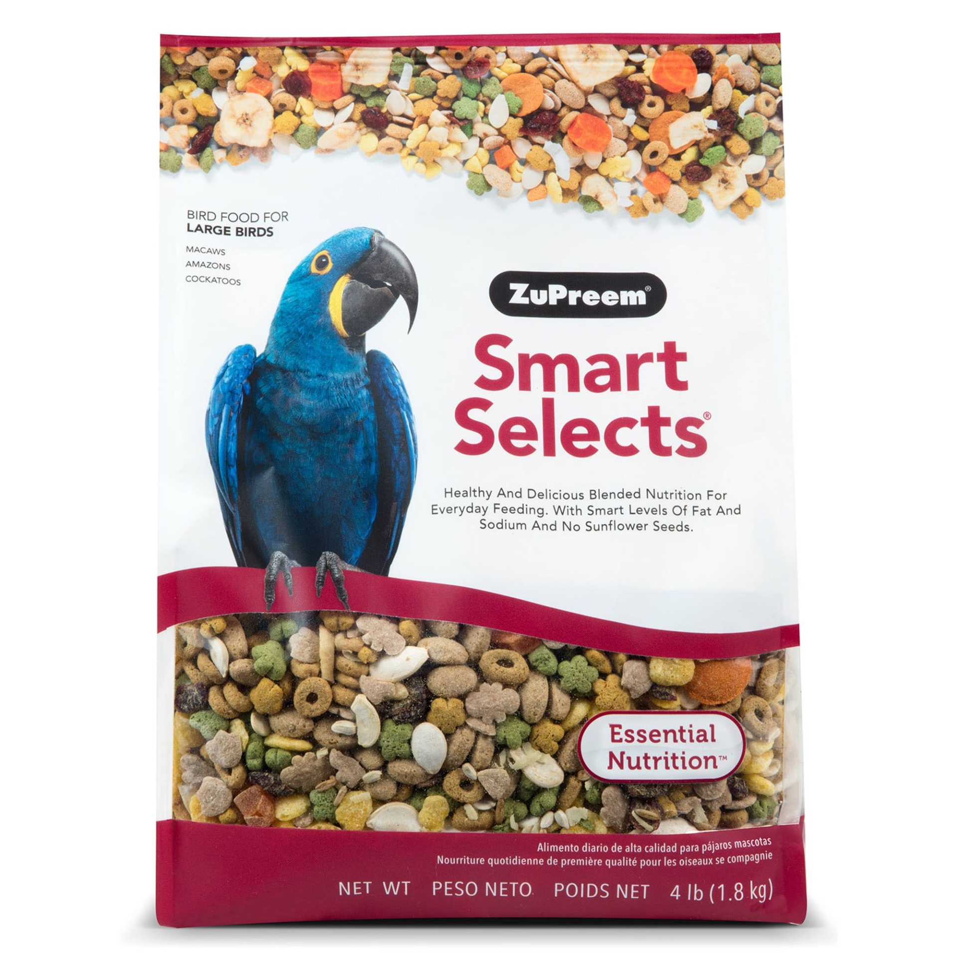 slide 1 of 1, ZuPreem Smart Selects Blend Macaws, 4lbs., 4 lb