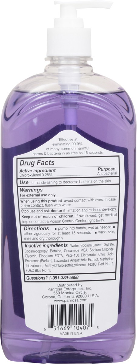 slide 5 of 9, Panrosa Refill Antibacterial French Lavender Hand Soap 24 fl oz, 24 oz