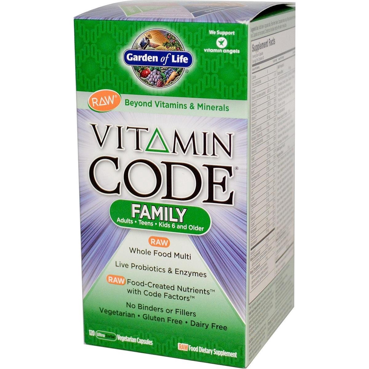 slide 1 of 1, Garden of Life Vitamin Code Family Multi 120 Cut, 120 ct