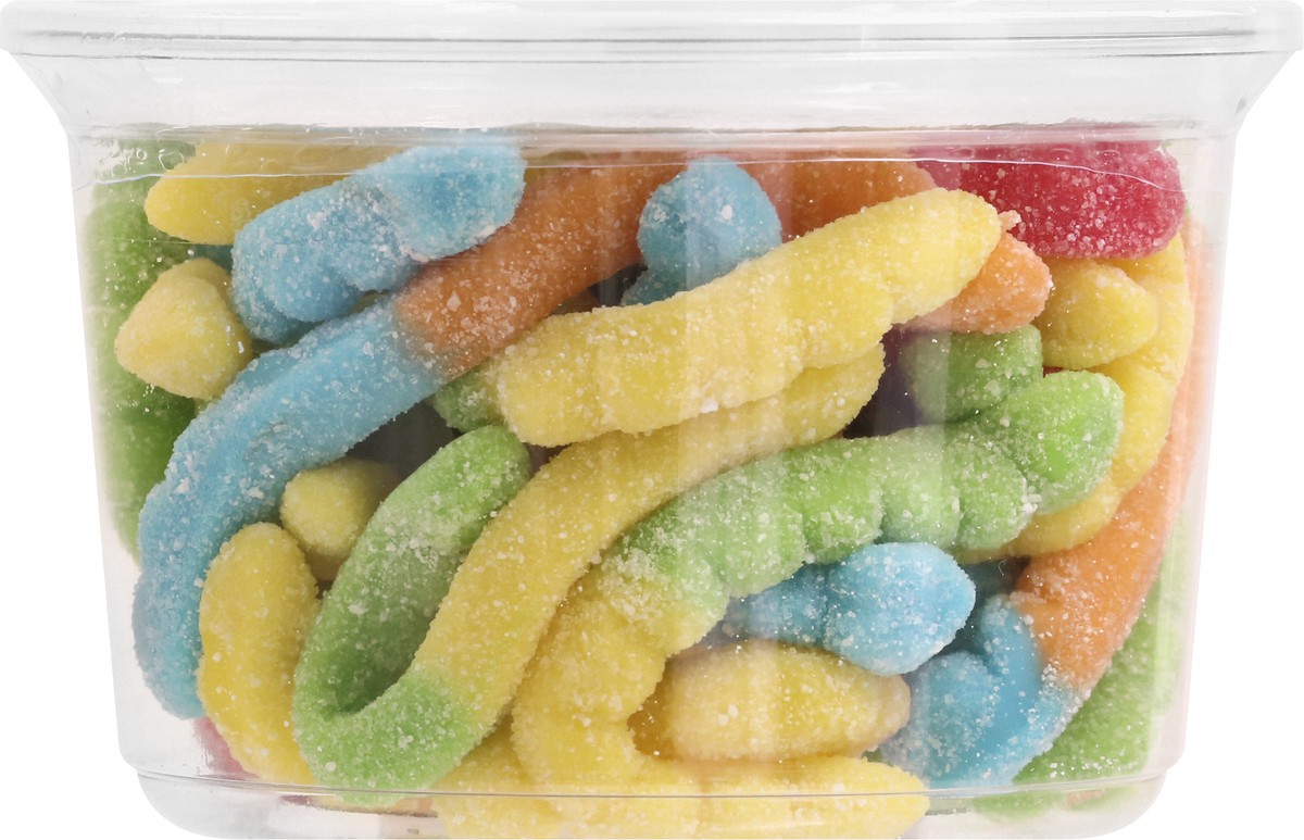 slide 2 of 9, DSD Merchandisers Neon Sour Gummy Worms 13 oz, 13 oz