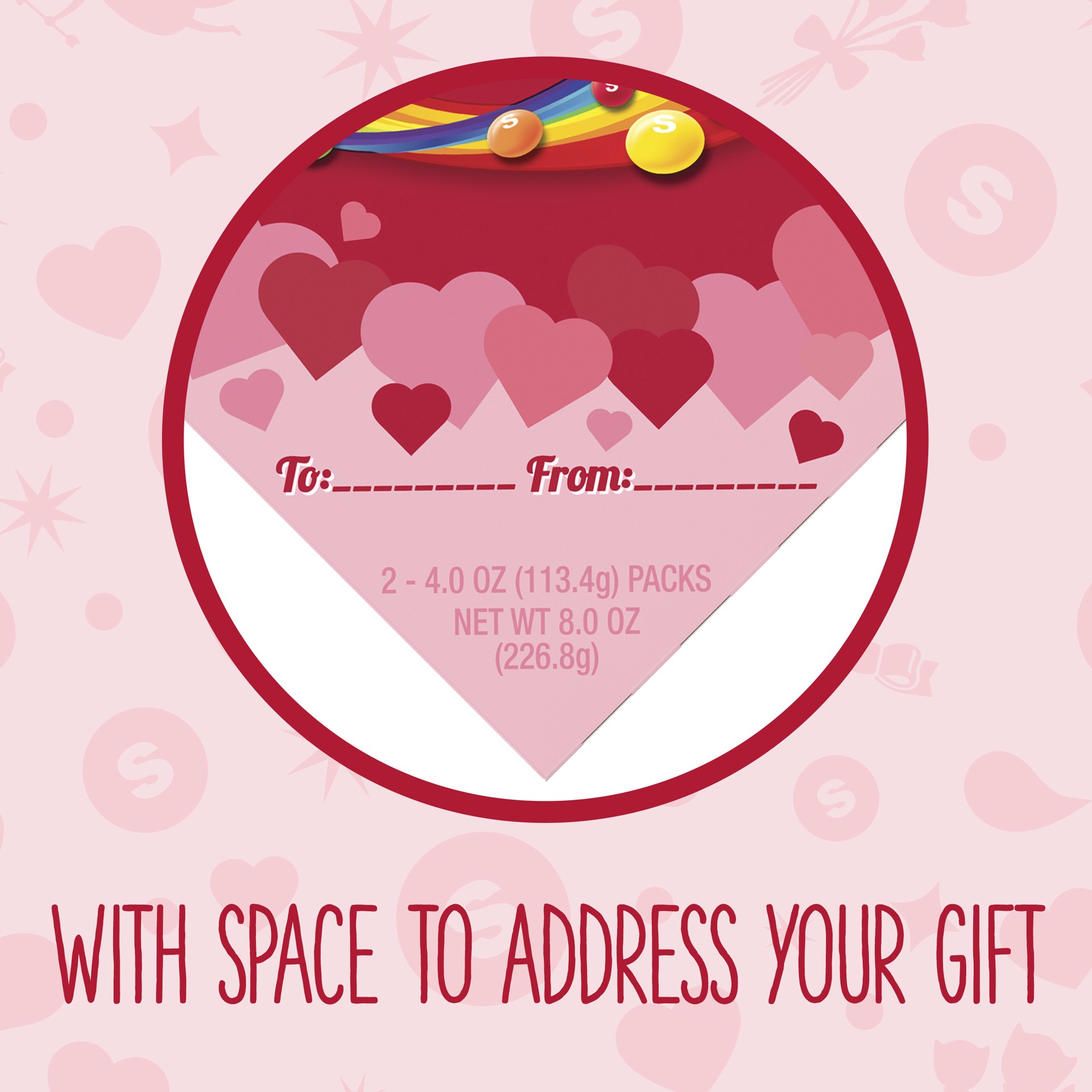 slide 4 of 6, SKITTLES Original Valentine's Candy 3.75-Ounce Heart Box, 3.75 oz