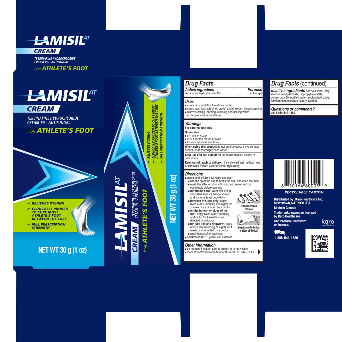 slide 7 of 10, Lamisil AT LamisilAT Athlete's Foot Cream 1oz, 1 oz