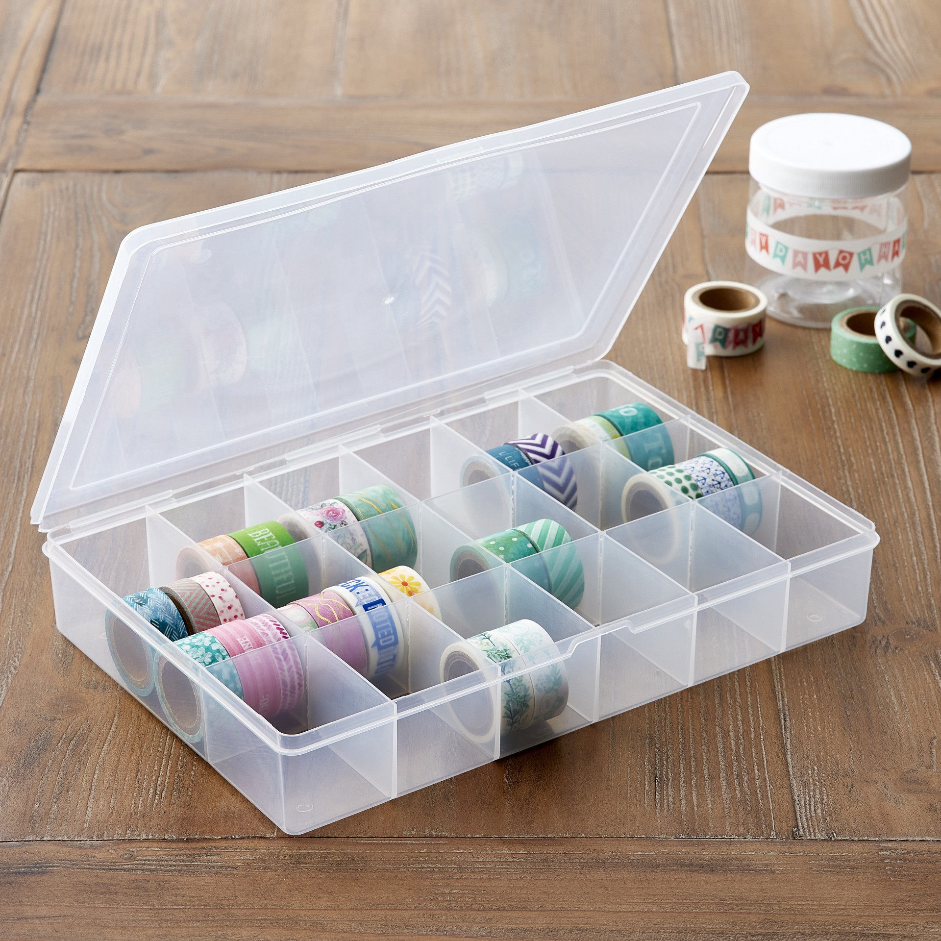 slide 4 of 4, 17-Compartment Bead Organizer By Bead Landing, 10.2 in x 6.75 in x 1.625 in