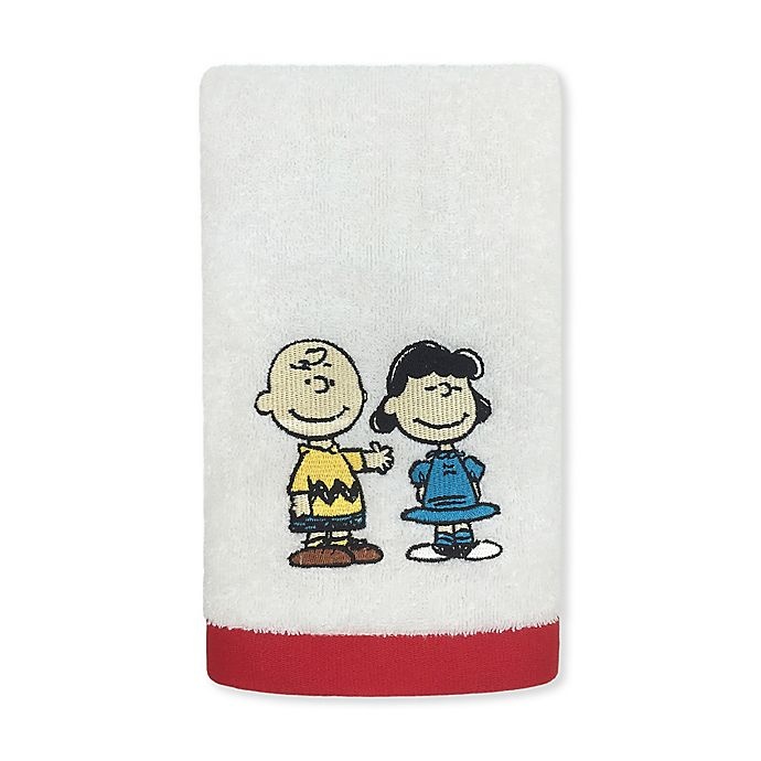 slide 1 of 1, Peanuts Hand Towel - White, 1 ct