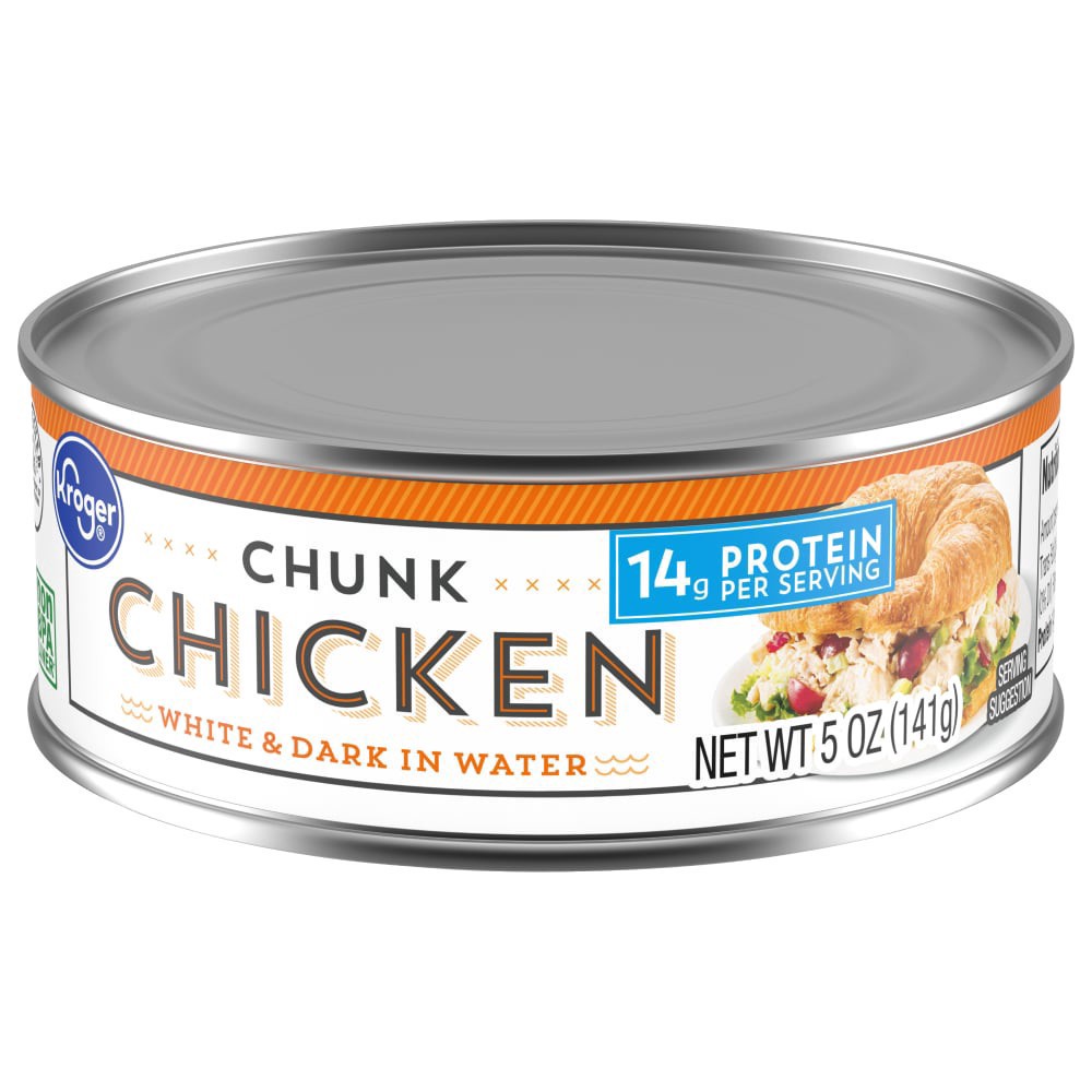 slide 4 of 4, Kroger Chunk Chicken in Water, 5 oz