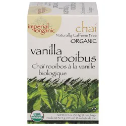 Imperial Organic Organic Vanilla Rooibus Chai 18 Tea Bags - 18 ct
