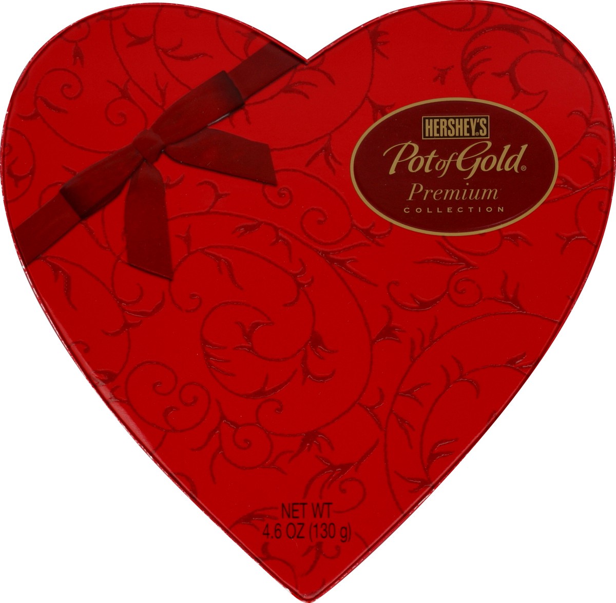 slide 3 of 3, Hershey's Pot of Gold Valentine's Assorted Milk And Dark Chocolate Premium Collection Heart Box, 4.6 oz