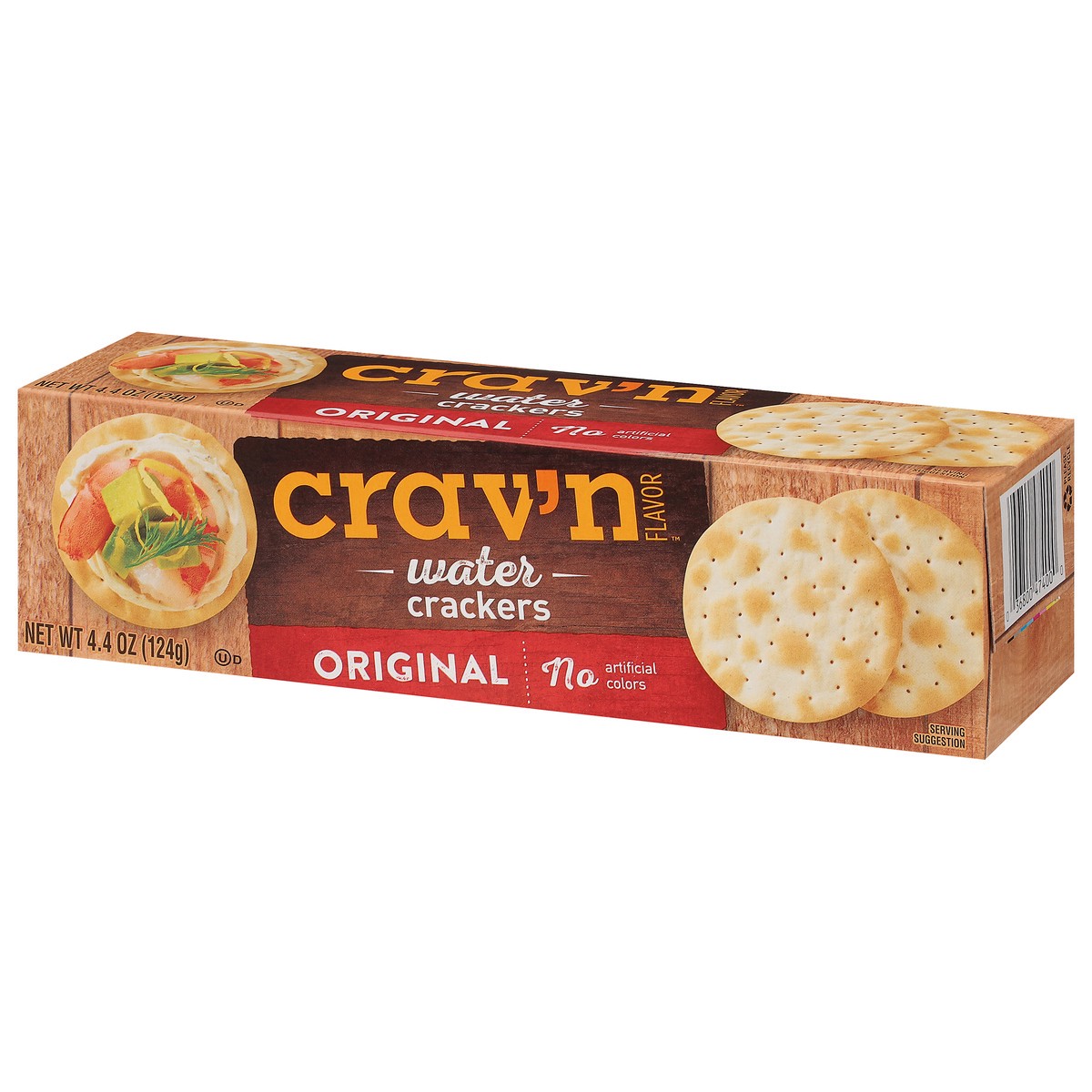 slide 7 of 9, Crav'n Flavor Original Water Crackers 4.4 oz, 4.4 oz