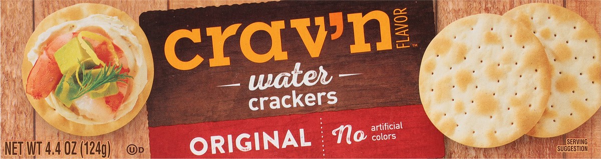 slide 2 of 9, Crav'n Flavor Original Water Crackers 4.4 oz, 4.4 oz