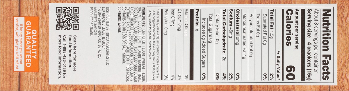 slide 5 of 9, Crav'n Flavor Original Water Crackers 4.4 oz, 4.4 oz