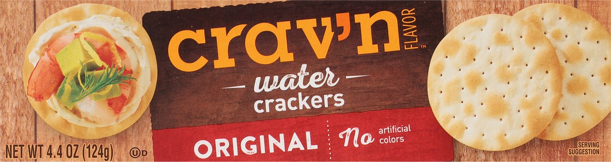 slide 9 of 9, Crav'n Flavor Original Water Crackers 4.4 oz, 4.4 oz