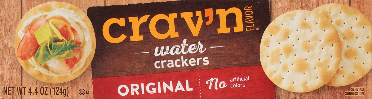 slide 6 of 9, Crav'n Flavor Original Water Crackers 4.4 oz, 4.4 oz