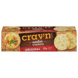 Crav'n Flavor Original Water Crackers 4.4 oz