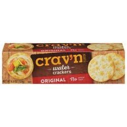 Crav'n Flavor Original Water Crackers 4.4 oz