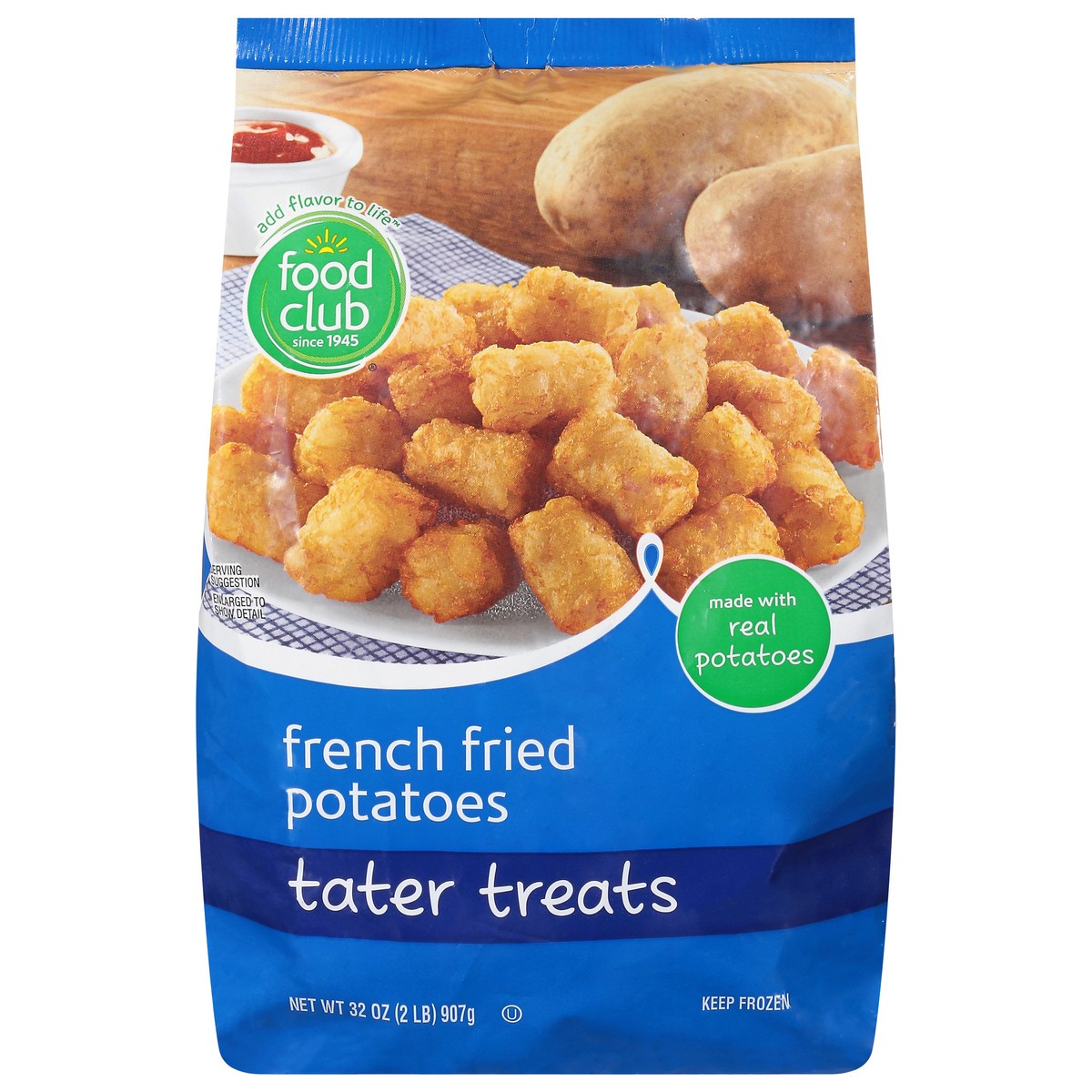 slide 1 of 11, Food Club Tater Treats French Fried Potatoes, 32 oz