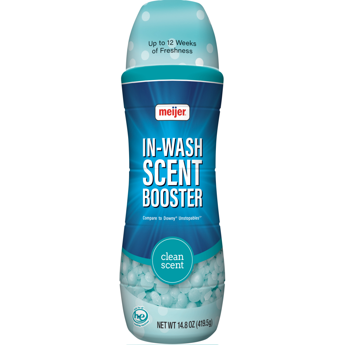 slide 1 of 5, Meijer In-Wash Clean Scent Booster, 14.8 oz