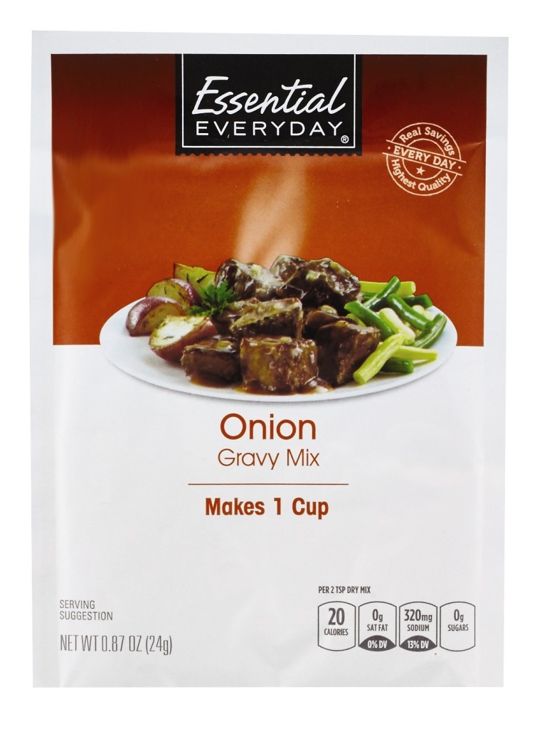 slide 1 of 1, Essential Everyday Gravy Mix, Onion, 0.87 Ounce, 0.87 oz