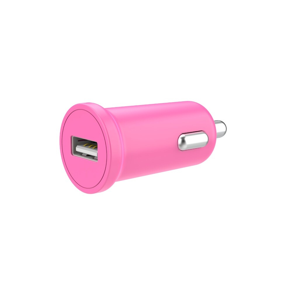 slide 1 of 1, Cellcandy 1-Amp Usb Car Charger - Shocking Pink, 1 ct