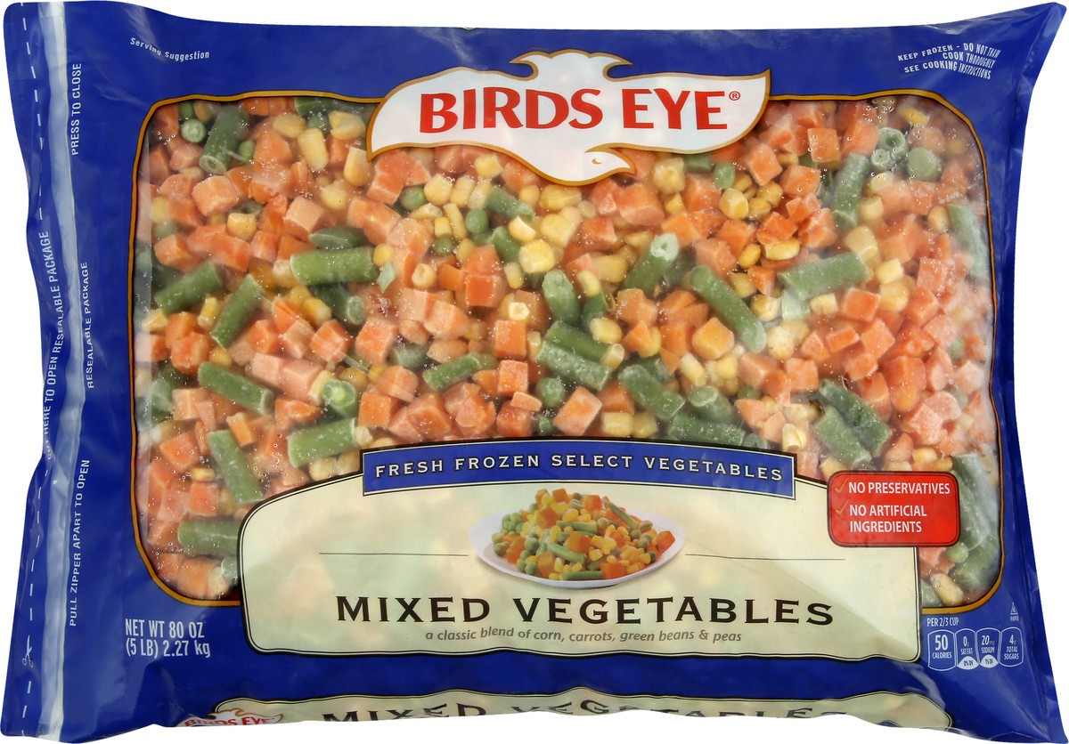 slide 1 of 11, Birds Eye Mixed Vegetables 80 oz, 5 lb