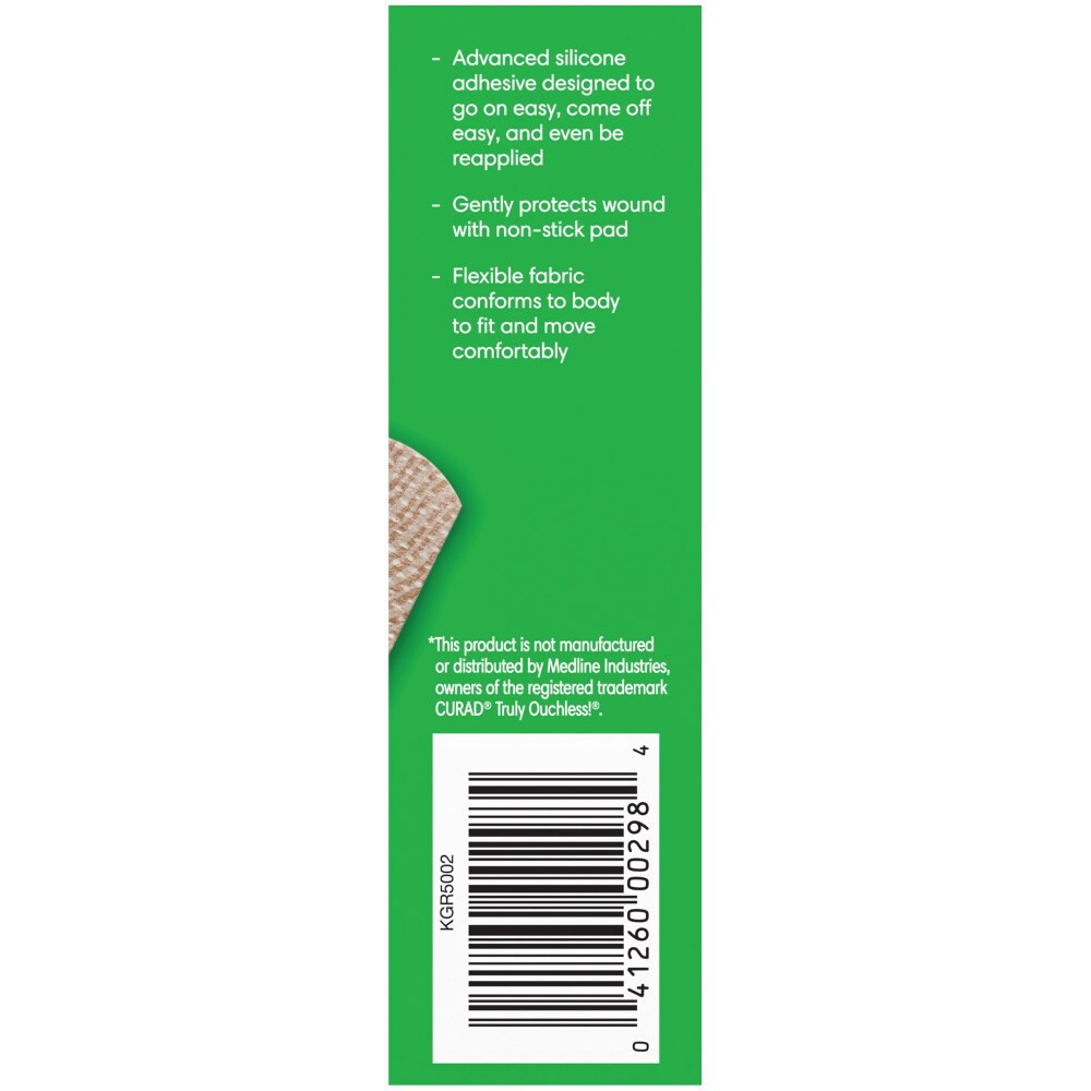 slide 5 of 6, Kroger Flexible Fabric Sensitive Skin Bandages, 20 ct