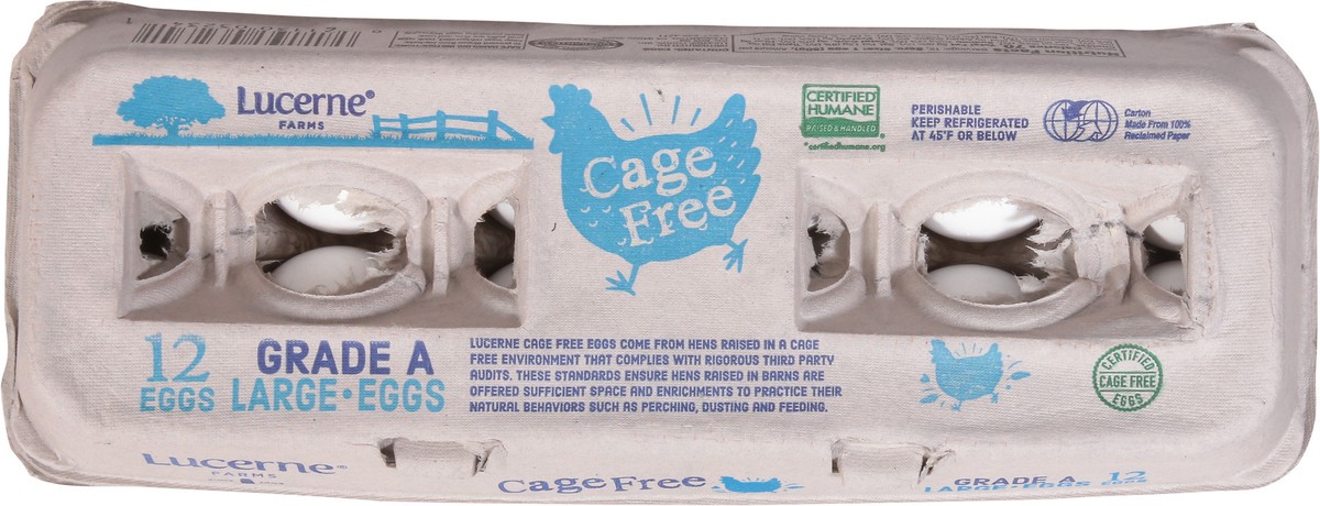 slide 3 of 9, Lucerne Farms Eggs Large Cage Free - 12 Count, 12 ct