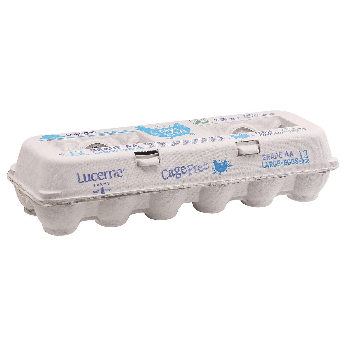 slide 1 of 9, Lucerne Farms Eggs Large Cage Free - 12 Count, 12 ct