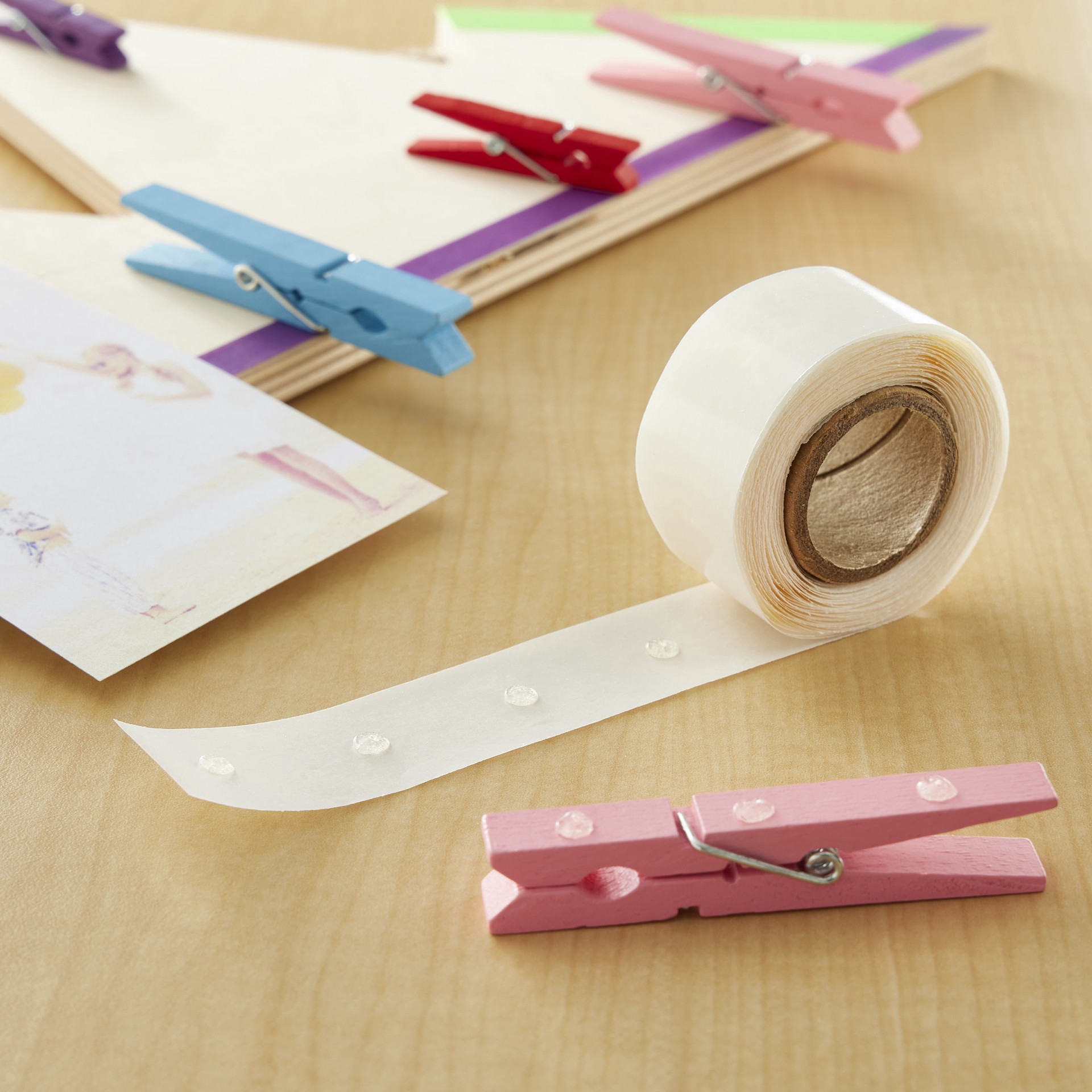 slide 4 of 5, Icraft Pixie Clear Adhesive Dots, 225ct., 225 ct