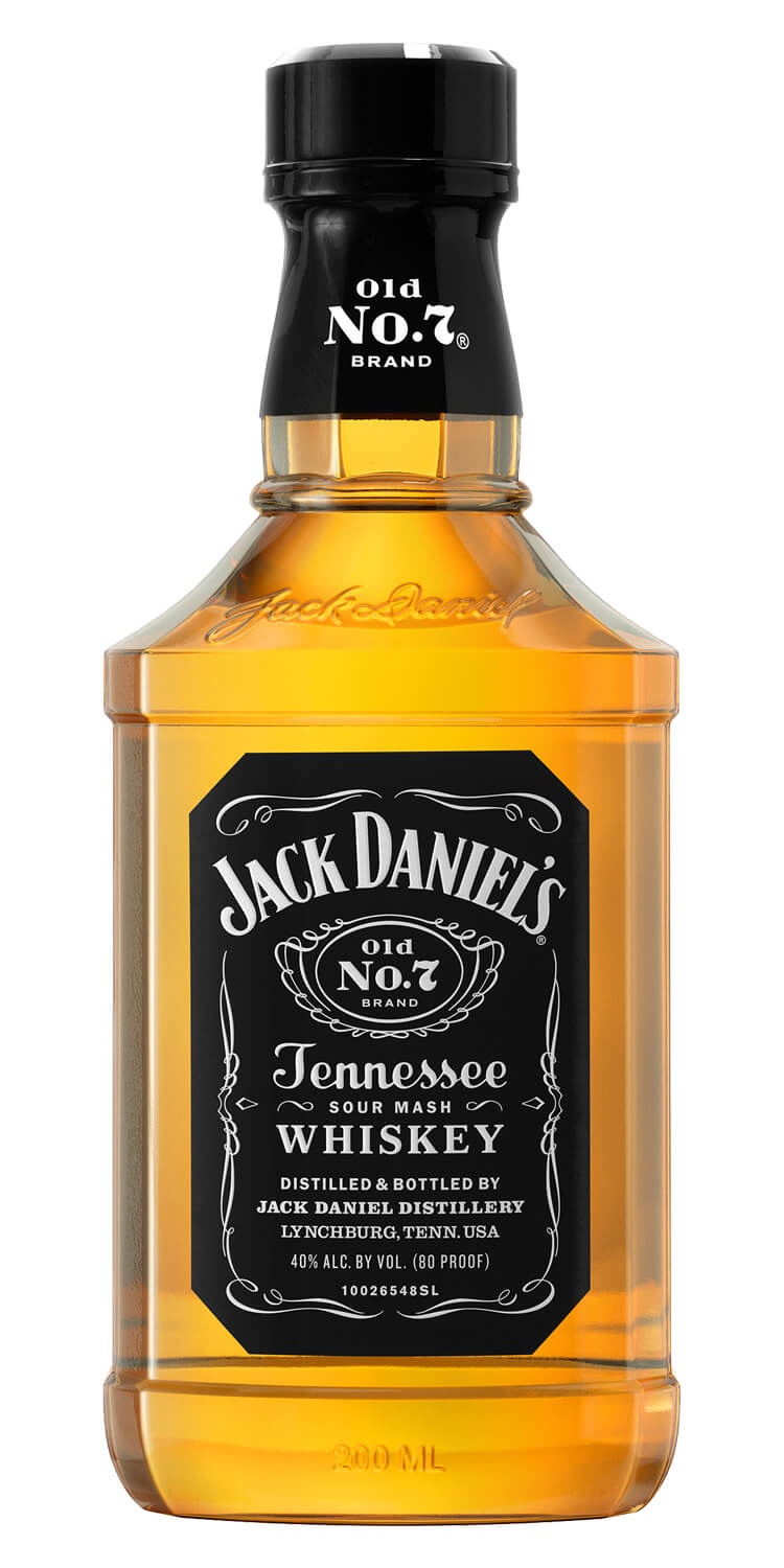 slide 1 of 1, Jack Daniel's Black Tennessee Whiskey, 200 ml