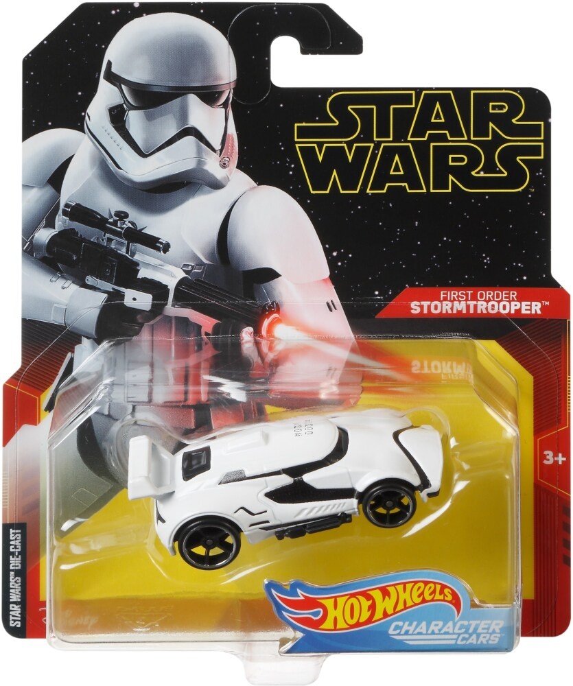 slide 1 of 1, Mattel Hot Wheels Star Wars First Order Stormtrooper Character Car, 1 ct