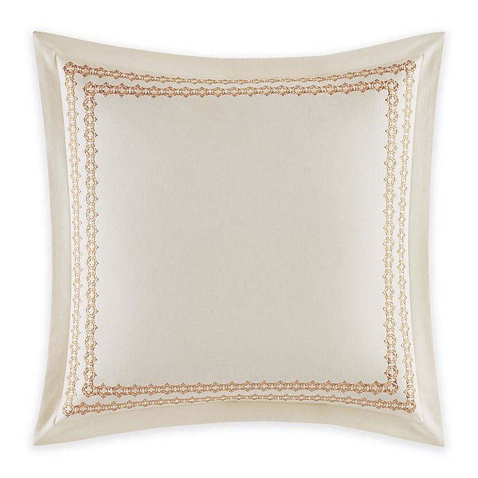 slide 1 of 1, Laura Ashley Almeida Square Throw Pillow - Ivory, 1 ct