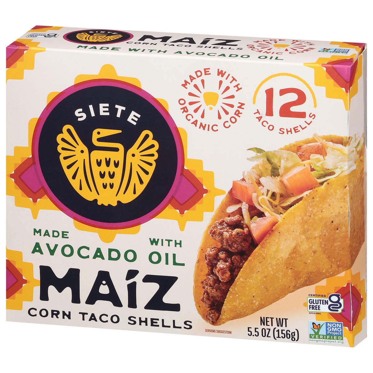 slide 14 of 14, Siete Maiz Corn Taco Shells 12 Each, 12 ct