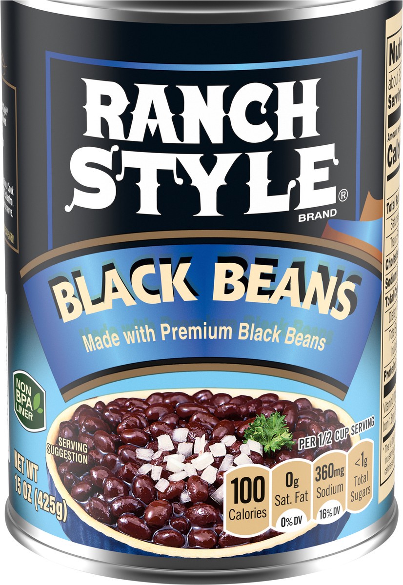 slide 4 of 7, Ranch Style Beans Black Beans 15 oz, 15 oz