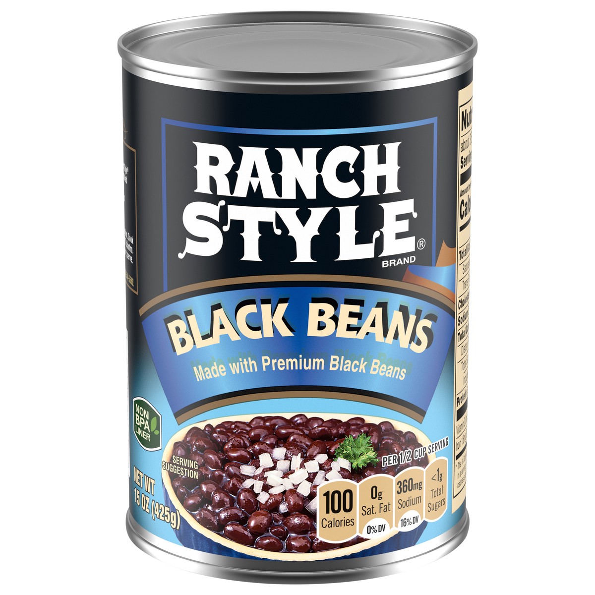 slide 4 of 7, Ranch Style Beans Black Beans 15 oz, 15 oz