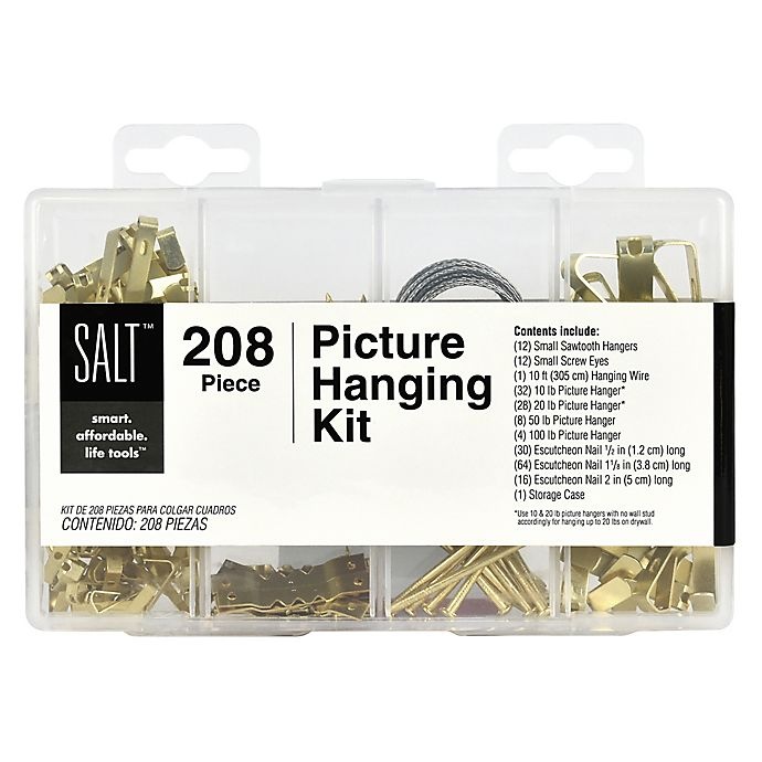 slide 1 of 10, SALT Picture Hanging Kit, 208 ct