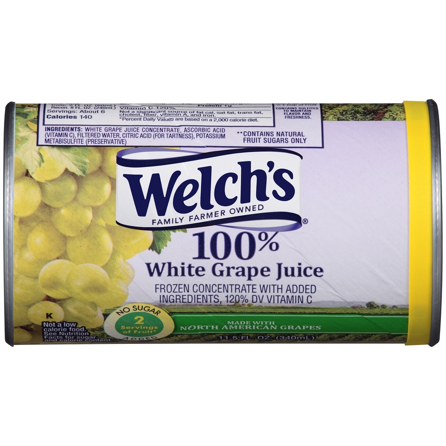 slide 1 of 5, Welch's 100% White Grape Juice Frozen Concentrate, 11.5 fl oz