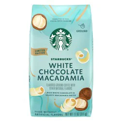 Starbucks White Chocolate Macadamia Flavored Ground Coffee, 11 oz
