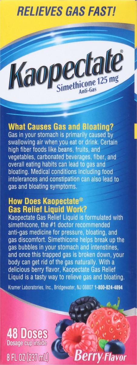slide 14 of 15, Kaopectate 125 mg Extra Strength Berry Flavor Gas Relief Liquid 8 fl oz, 8 fl oz