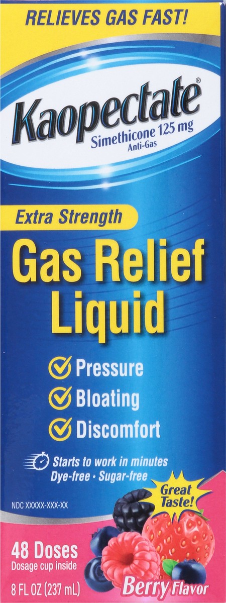slide 12 of 15, Kaopectate 125 mg Extra Strength Berry Flavor Gas Relief Liquid 8 fl oz, 8 fl oz