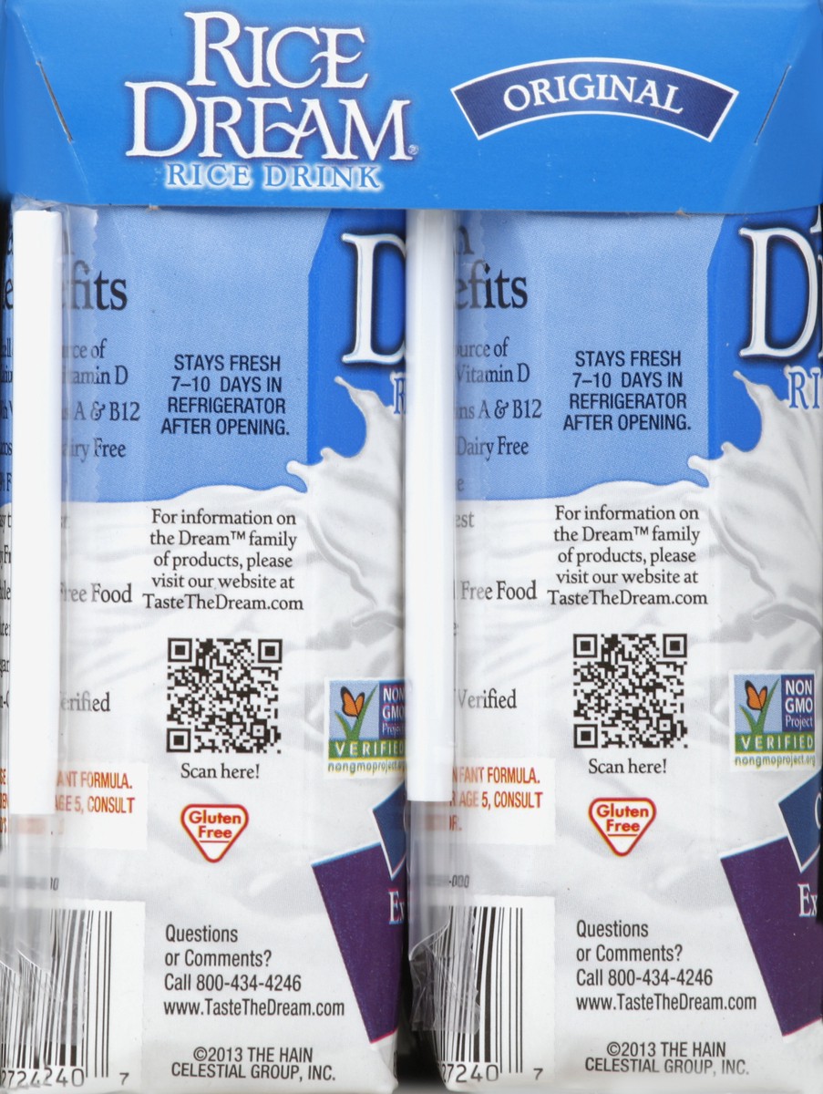 slide 5 of 5, Rice Dream Rice Drink, Original, 4 ct